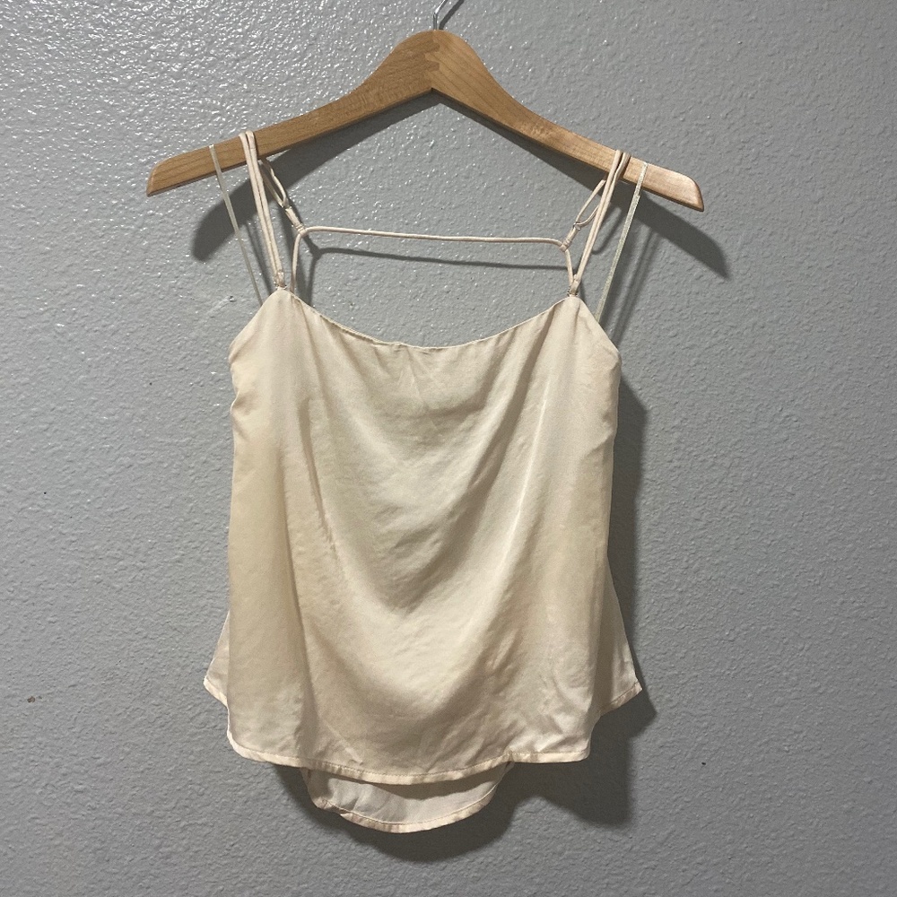 ASTR | Silk Top / Open Back | size small | new with tags